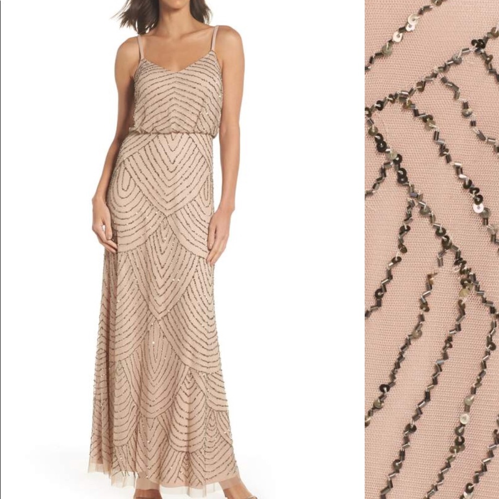 Adrianna Papell blouson gown